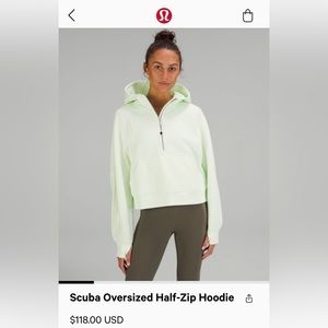 Lululemon Scuba Oversized Half-Zip Hoodie